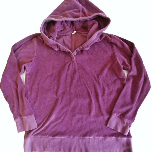 Kate Quinn Organics Tops - Kate Quinn Mama Velour Small Purple